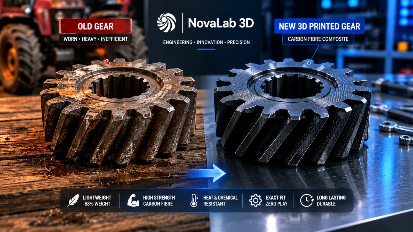 Replacing Legacy Machinery Components with 3D Scanning and CAD